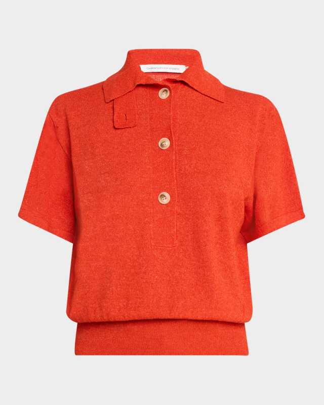 Straccio Knit Polo Shirt